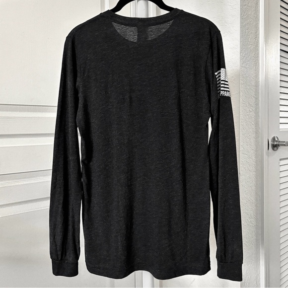 Nine Line Dropline Logo Long-Sleeve T-Shirt Black NWOT - Picture 3 of 9